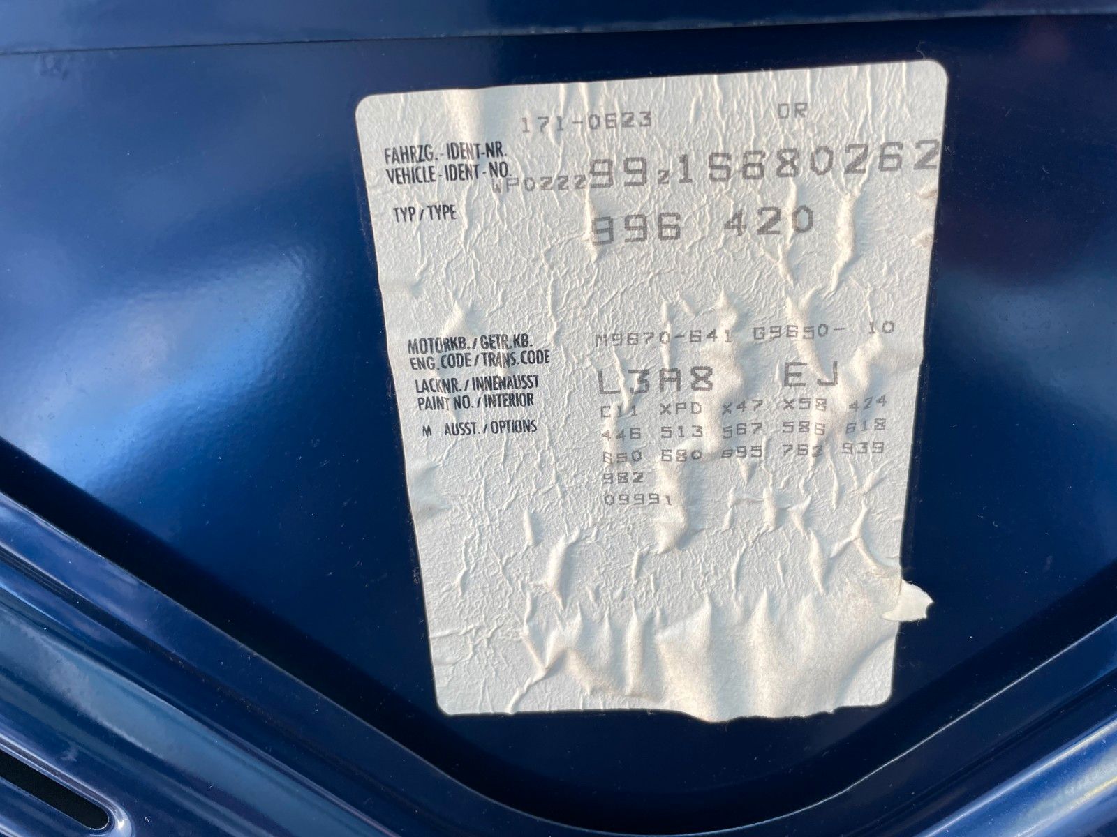 PORSCHE 996 Turbo Coupe - 6 Gang -gr. KD neu !