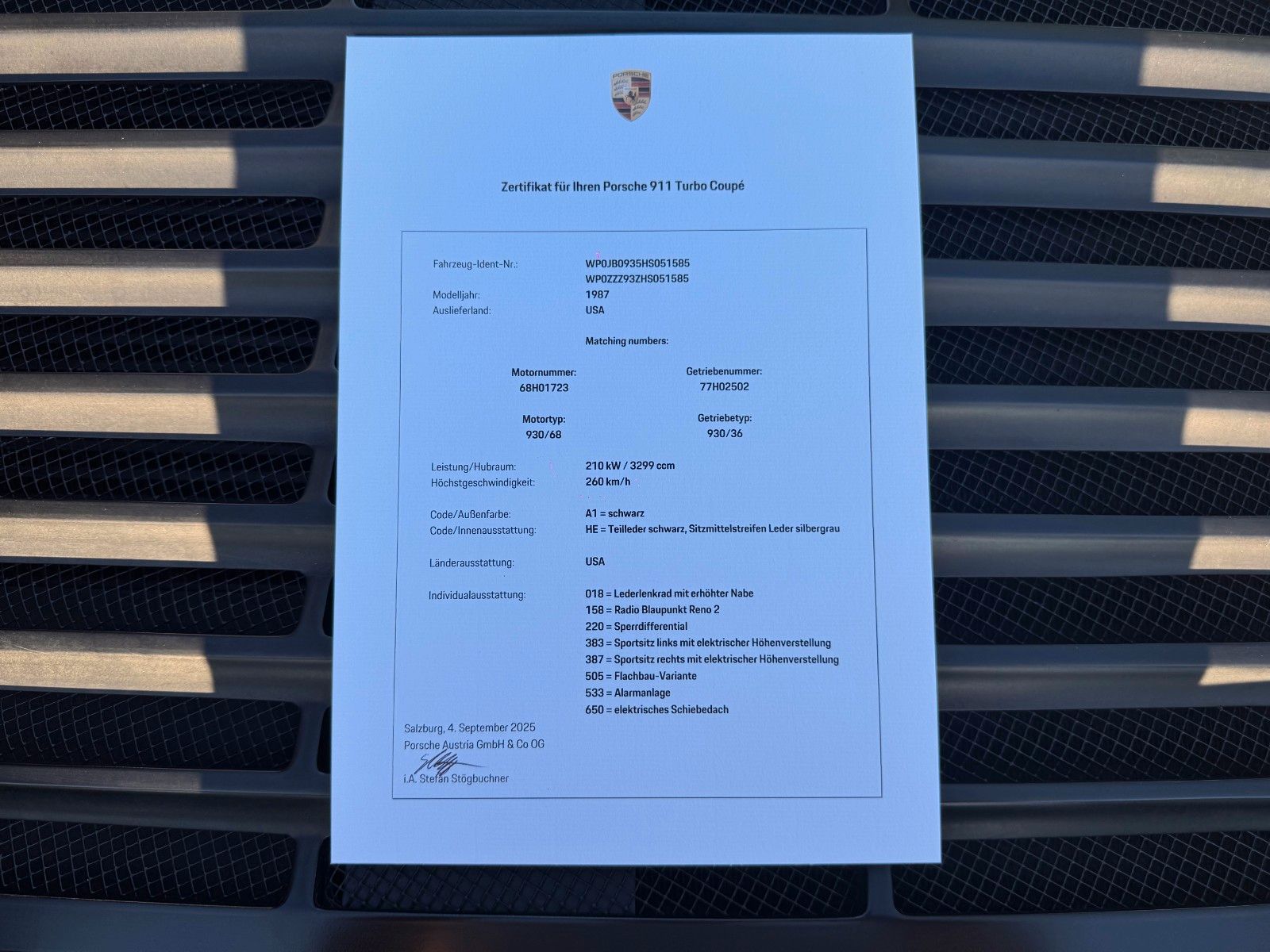 PORSCHE 930 911- turbo Slantnose -toporiginal