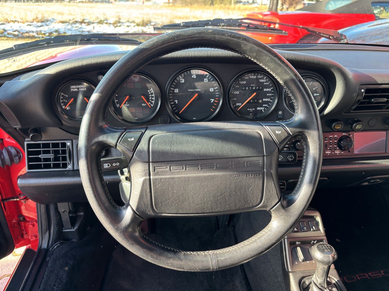 PORSCHE 964 C4 Cabrio -Erstlack- gr. KD neu- top-H-KZ