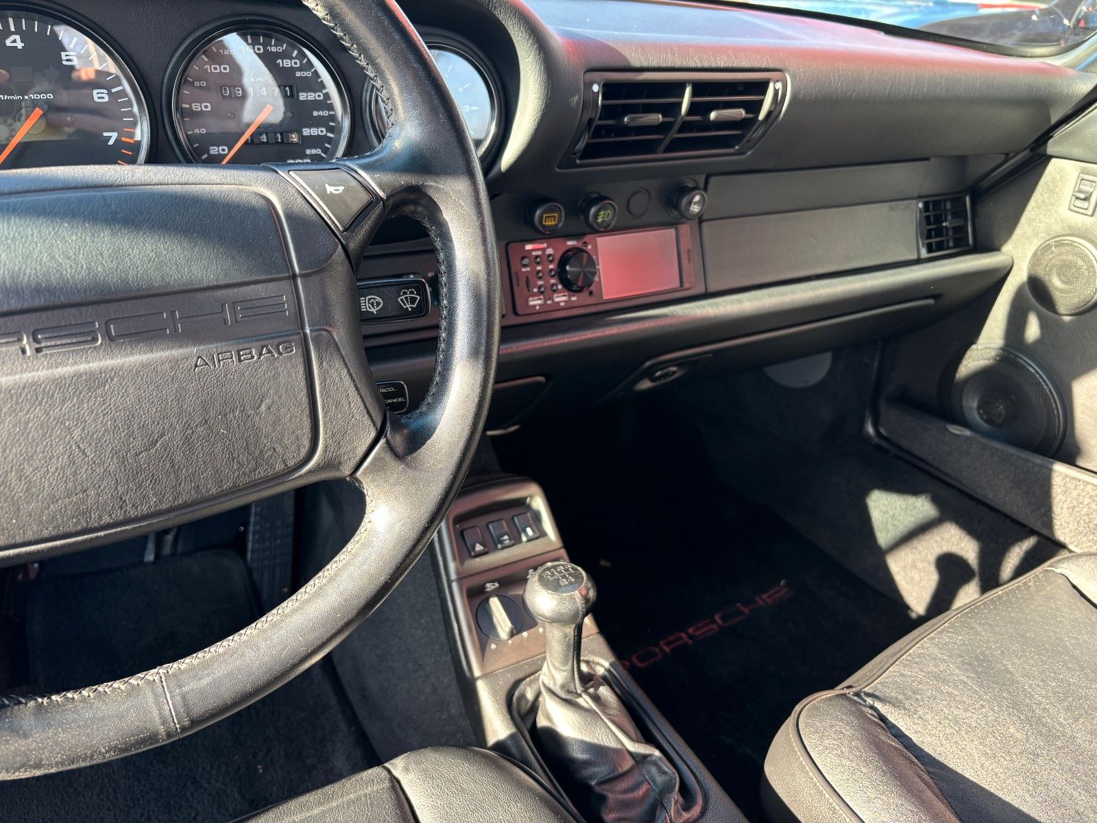 PORSCHE 964 C4 Cabrio -Erstlack- gr. KD neu- top-H-KZ