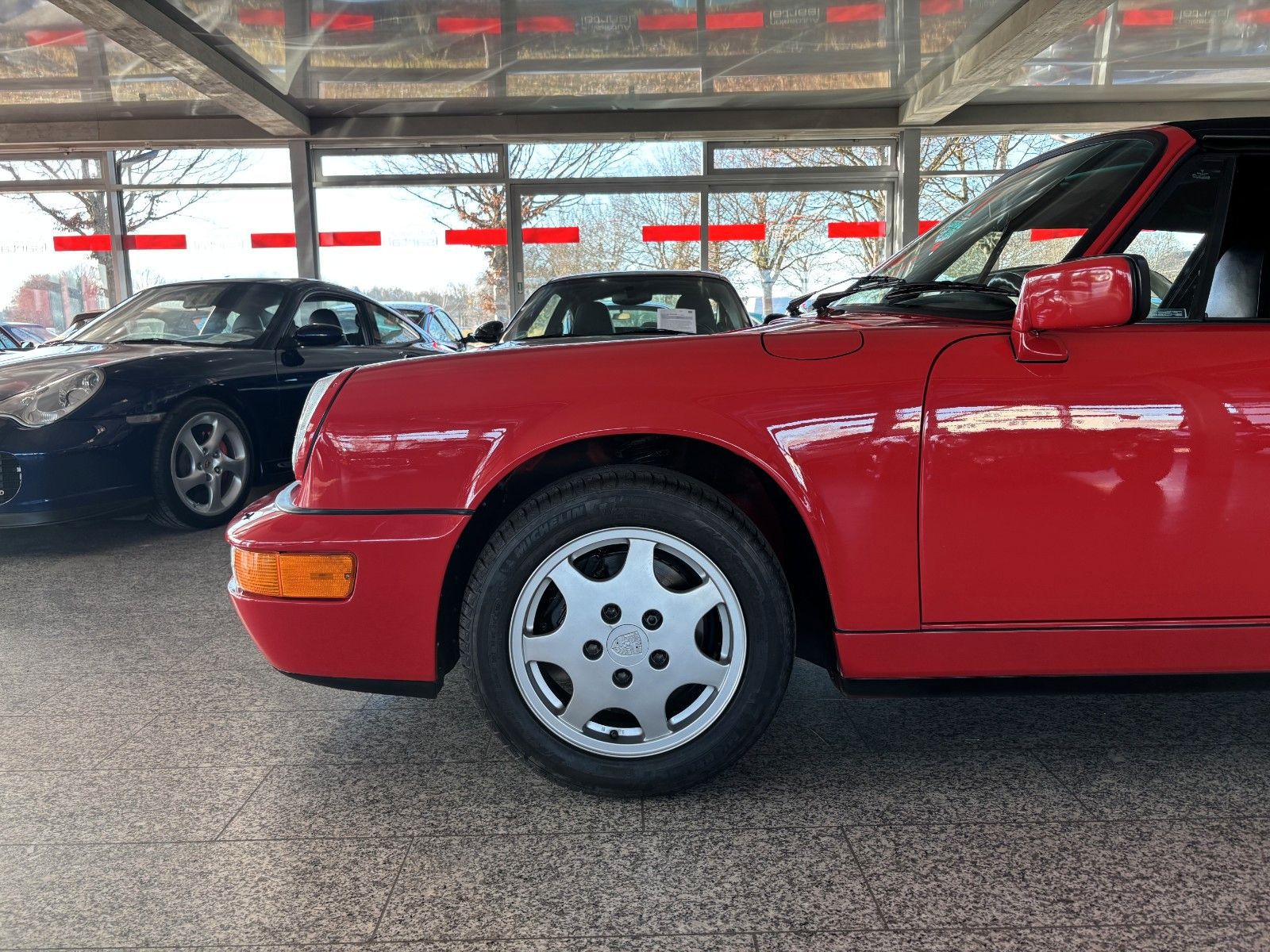 PORSCHE 964 C4 Cabrio -Erstlack- gr. KD neu- top-H-KZ