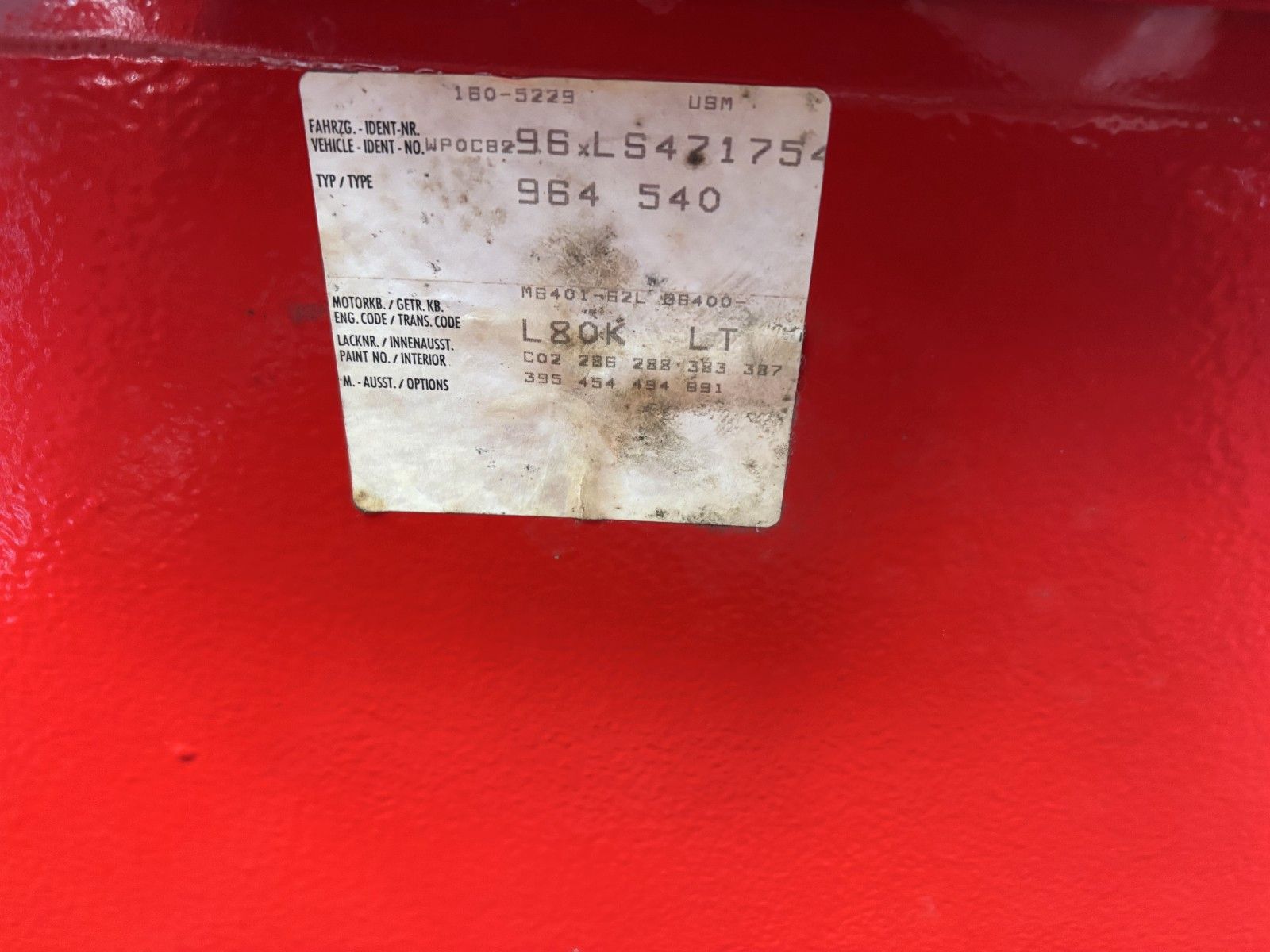 PORSCHE 964 C4 Cabrio -Erstlack- gr. KD neu- top-H-KZ