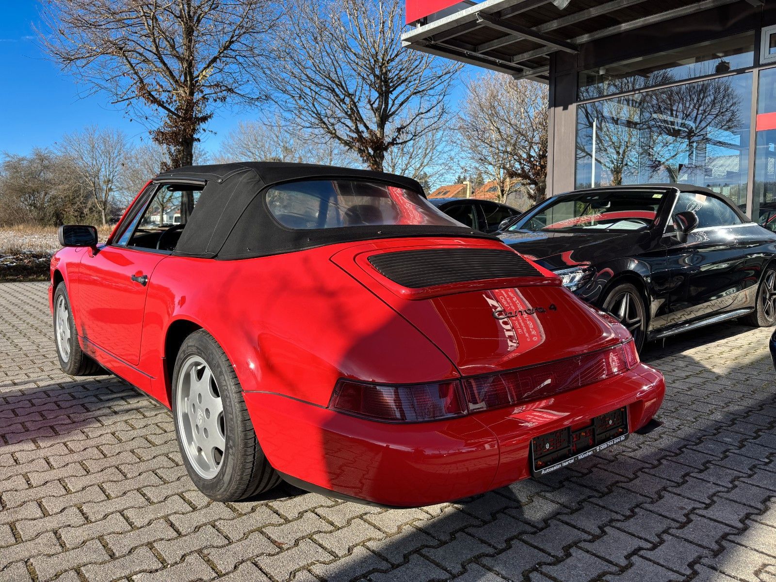 PORSCHE 964 C4 Cabrio -Erstlack- gr. KD neu- top-H-KZ