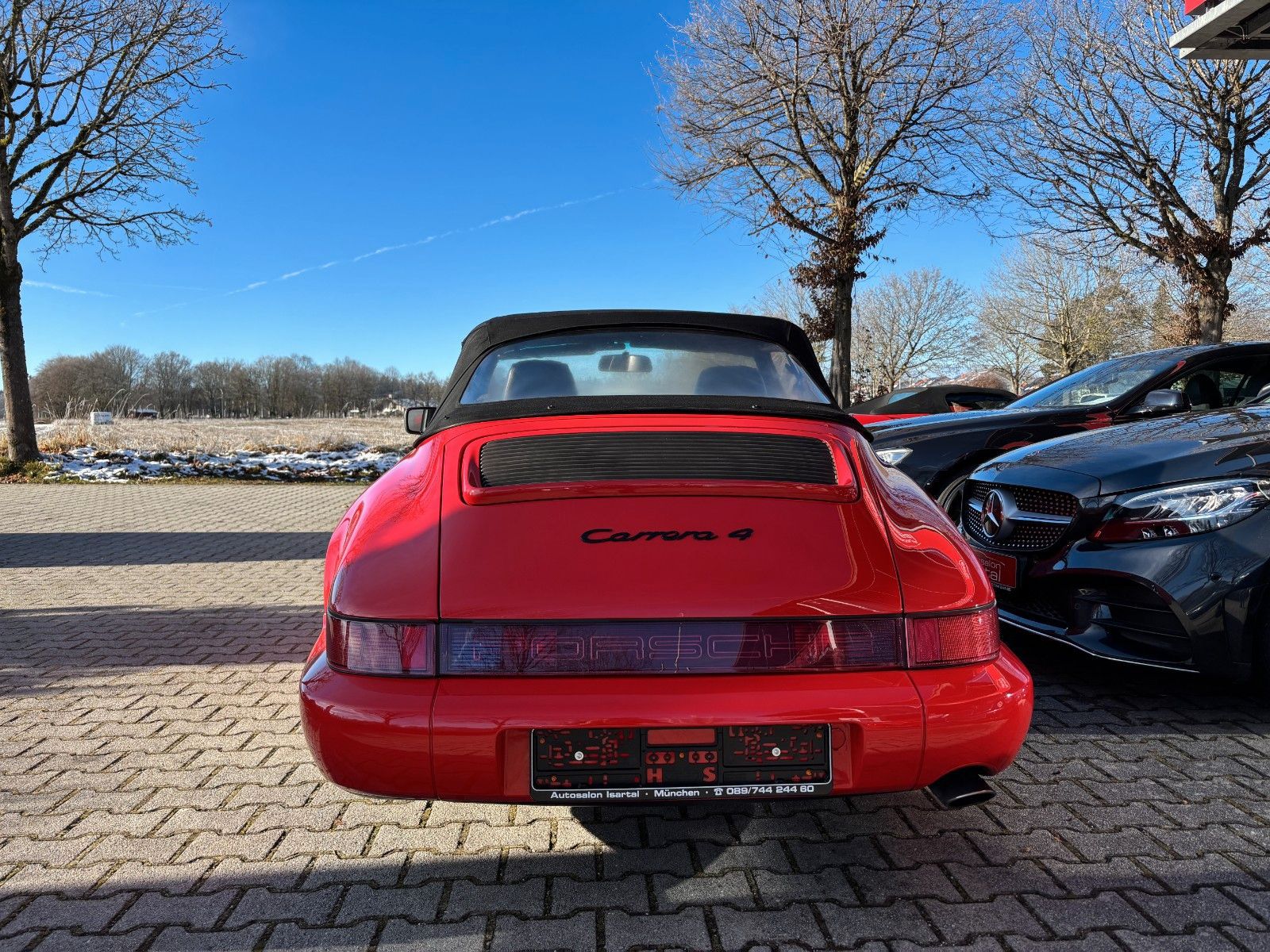 PORSCHE 964 C4 Cabrio -Erstlack- gr. KD neu- top-H-KZ