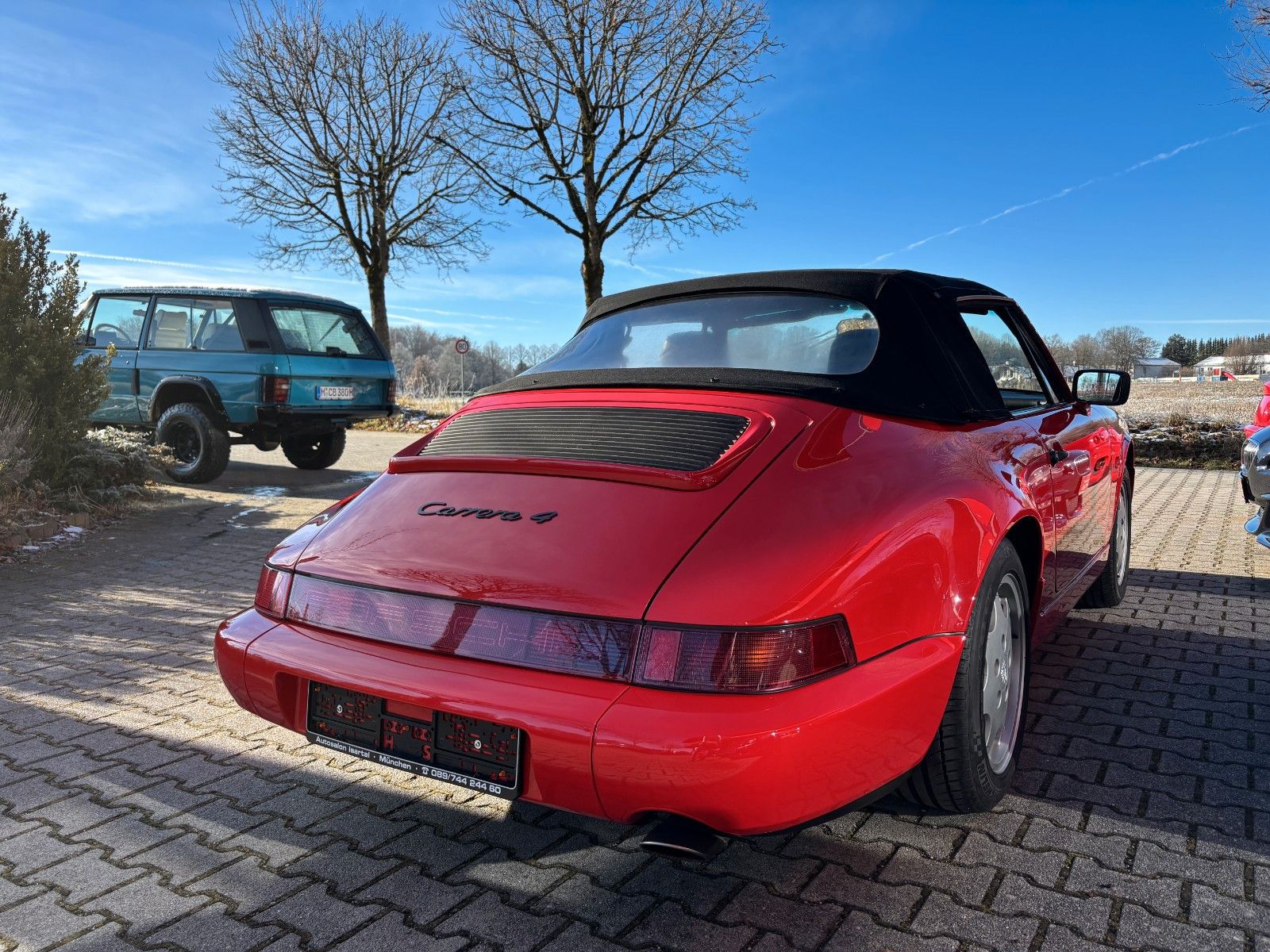 PORSCHE 964 C4 Cabrio -Erstlack- gr. KD neu- top-H-KZ