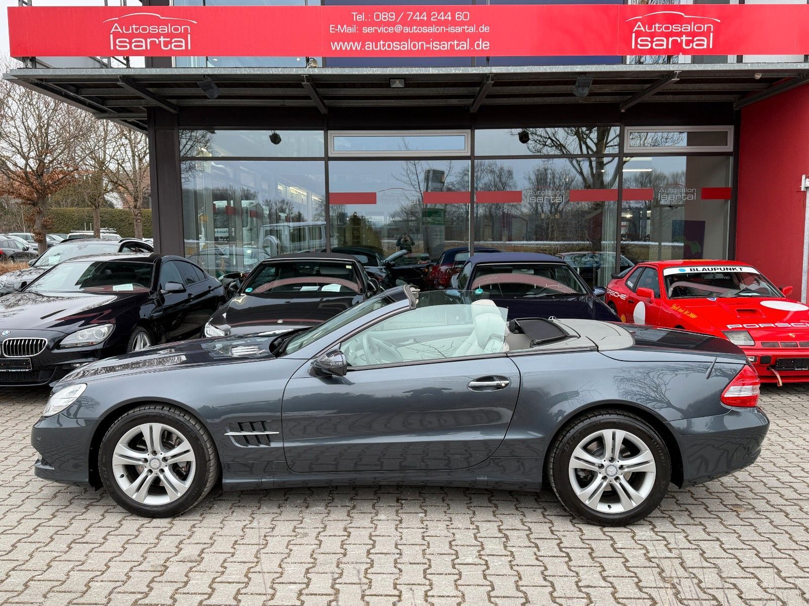 MERCEDES-BENZ SL 350 -tenoritgrau-  69tkm !- gr. Service neu