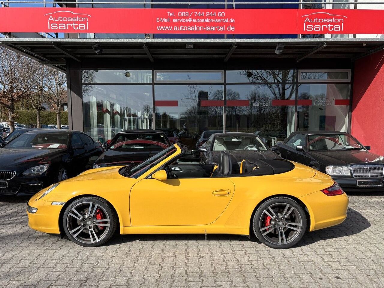 PORSCHE 997 S Cabrio -speedgelb, 6-Gg.  56tkm -perfekt !
