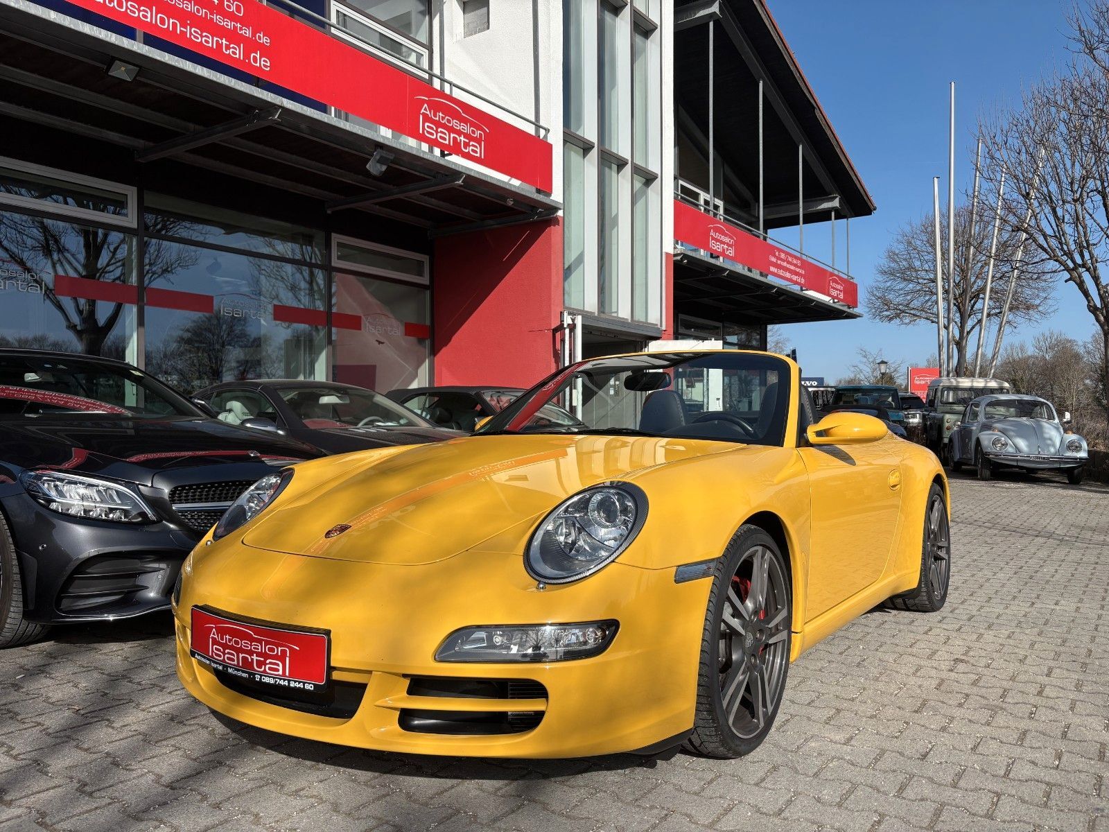PORSCHE 997 S Cabrio -speedgelb, 6-Gg.  56tkm -perfekt !