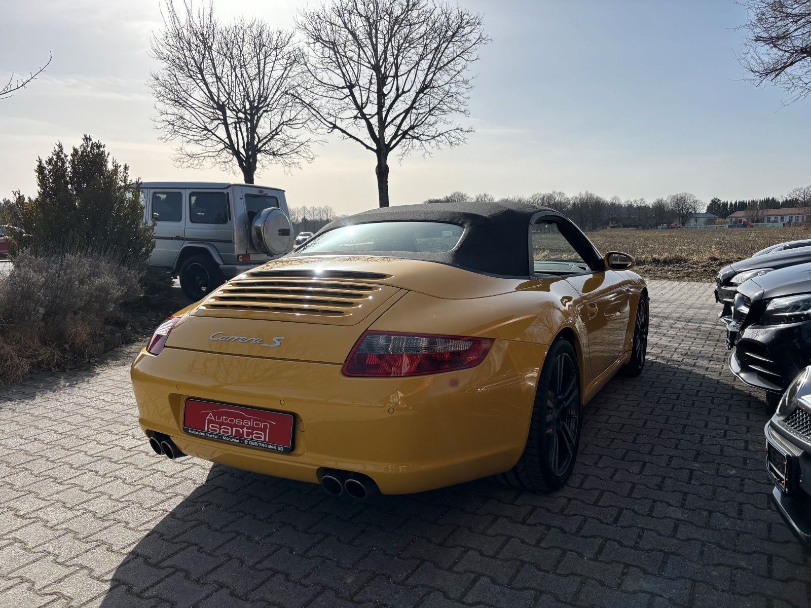 PORSCHE 997 S Cabrio -speedgelb, 6-Gg.  56tkm -perfekt !