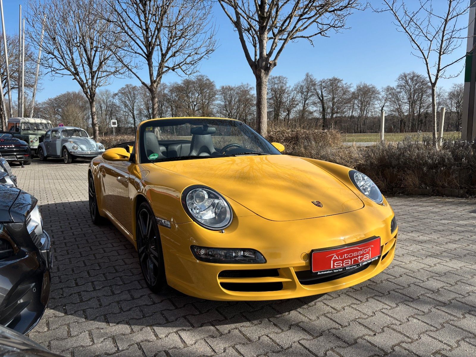 PORSCHE 997 S Cabrio -speedgelb, 6-Gg.  56tkm -perfekt !