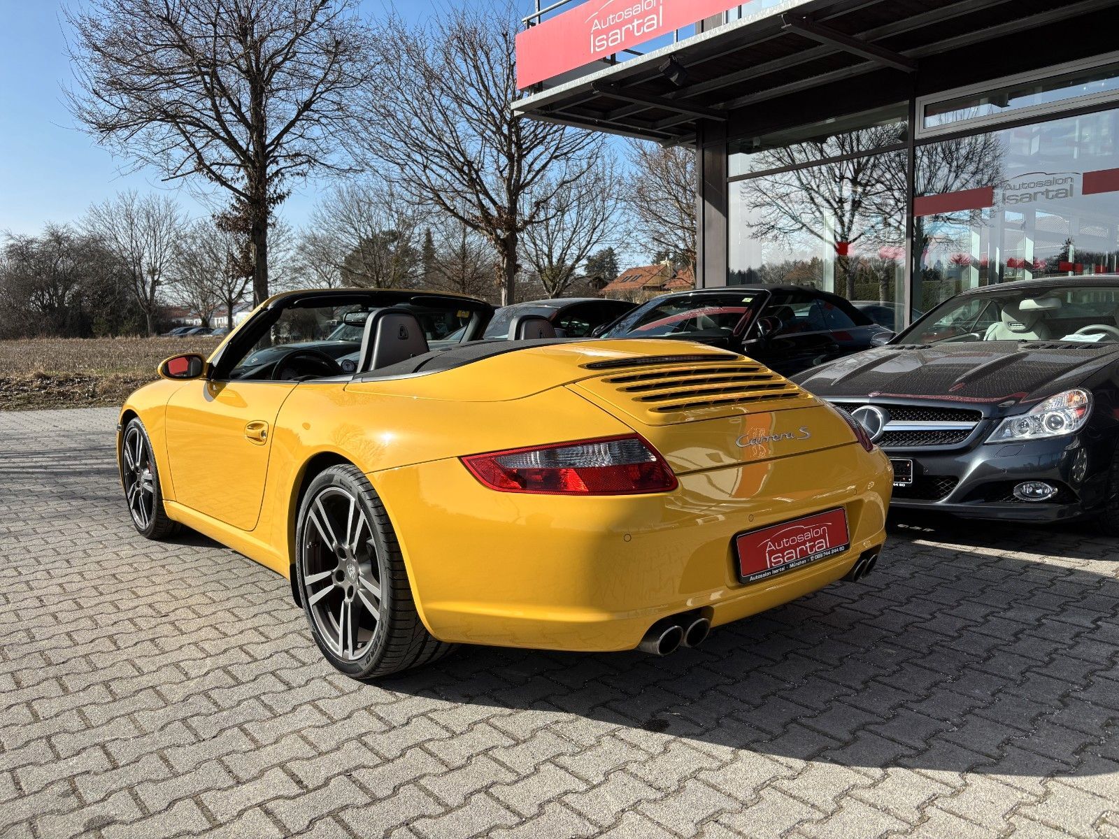 PORSCHE 997 S Cabrio -speedgelb, 6-Gg.  56tkm -perfekt !