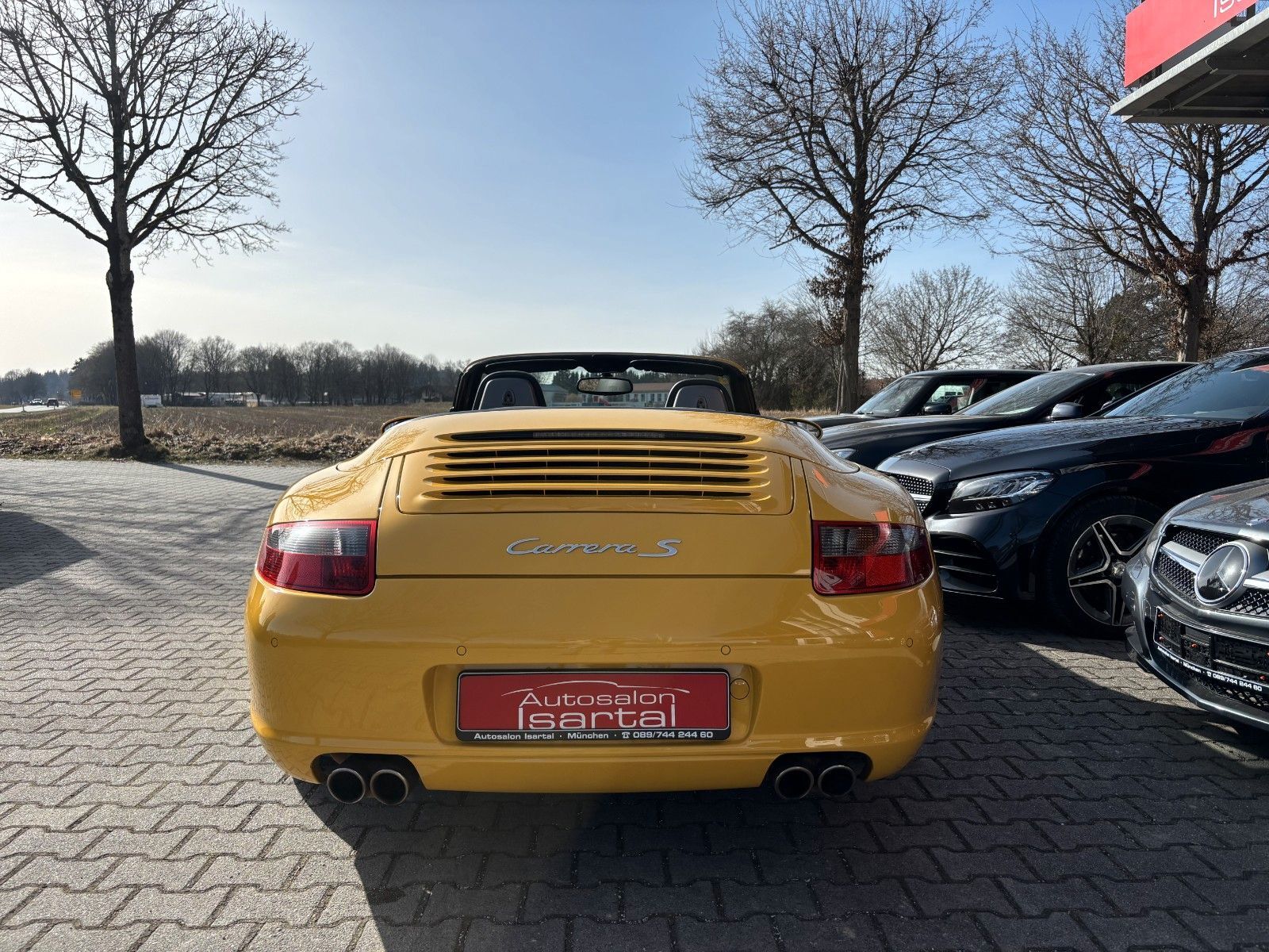 PORSCHE 997 S Cabrio -speedgelb, 6-Gg.  56tkm -perfekt !