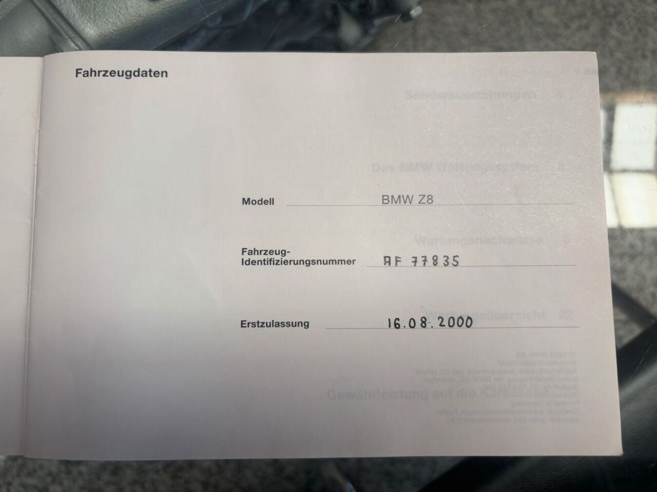 BMW Z8 Roadster -2.dt.Hd., Performance P. - perfekt!