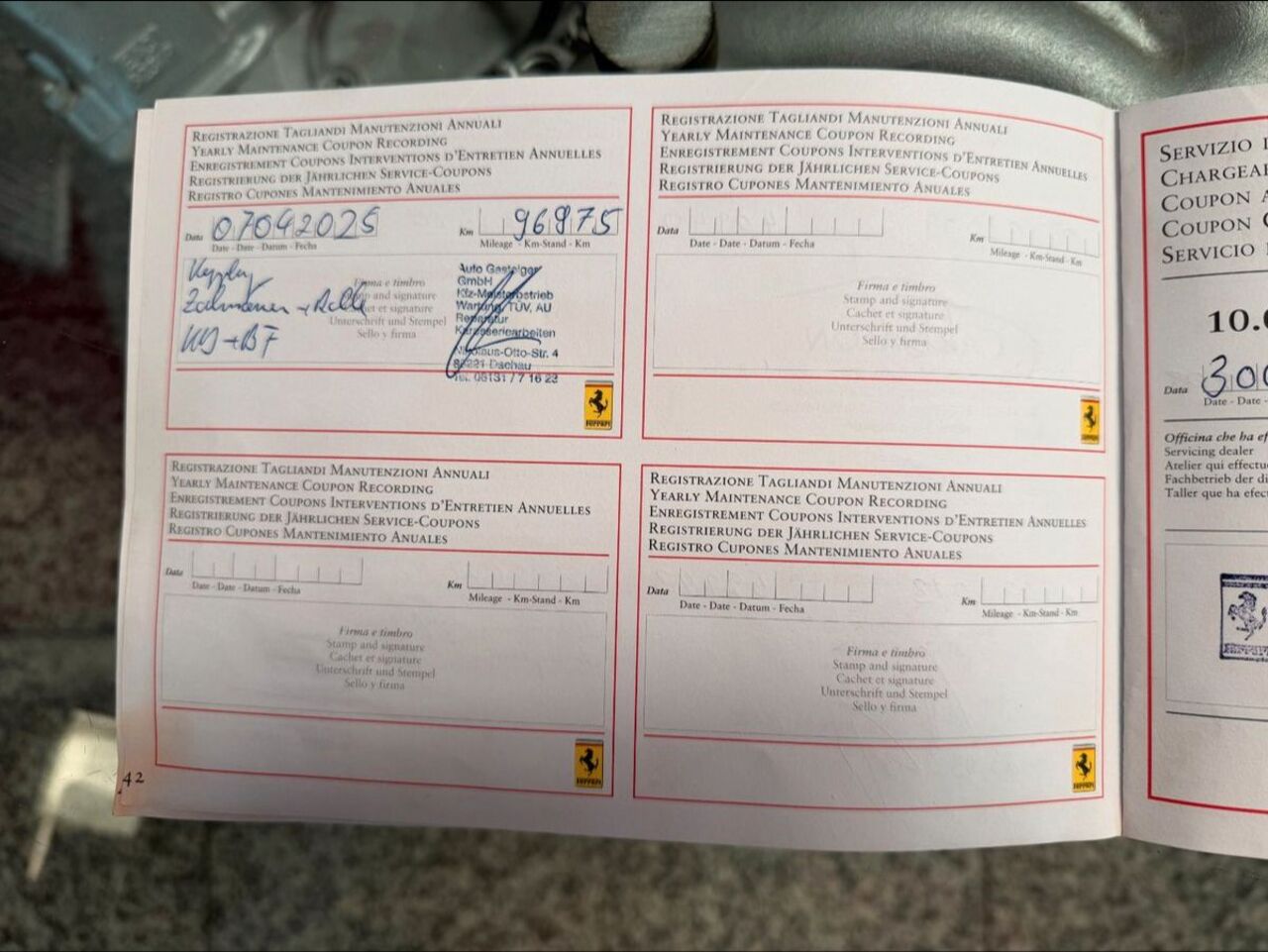 FERRARI 360 Spider F1 -dt. Fzg.- scheckheft- KD neu