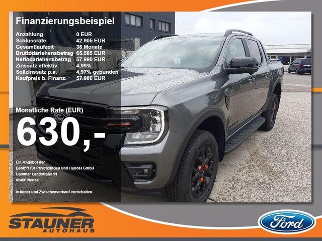 FORD Ranger DOKA Wildtrak 3.0l EcoBlue AHK 0% Fin.