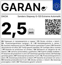 DACIA Sandero Stepway G-120 Extreme DCT / Technik