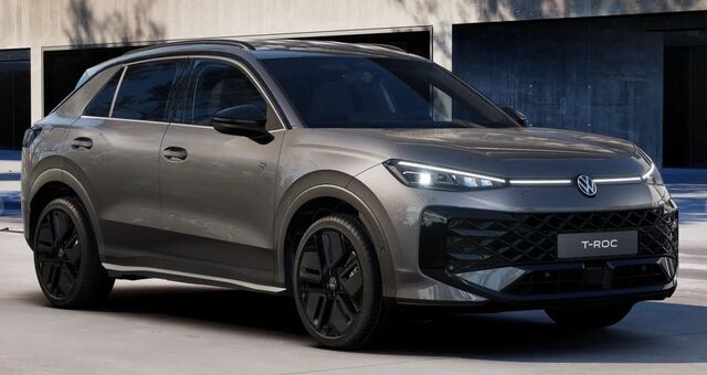 VW T-Roc 1.5 eTSI R-Line+AHK+RFK+BLACKSTYLE+EASYOPE Ansicht 1 für Fahrzeugdetailseite