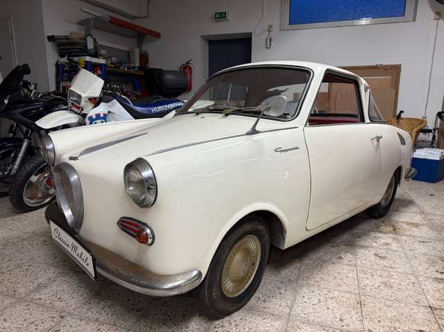 Oldtimer Goggomobil Goggo TS 250 Coupé *Pappbrief*stand länger*