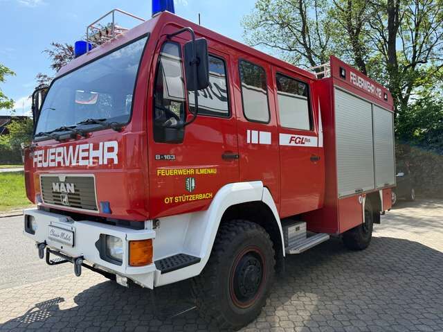 MAN  8.163 LF 8/6 Metz FGL Feuerwehr *Allrad*nur 29 TKM