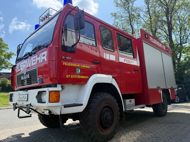MAN  8.163 LF 8/6 Metz FGL Feuerwehr *Allrad*nur 29 TKM