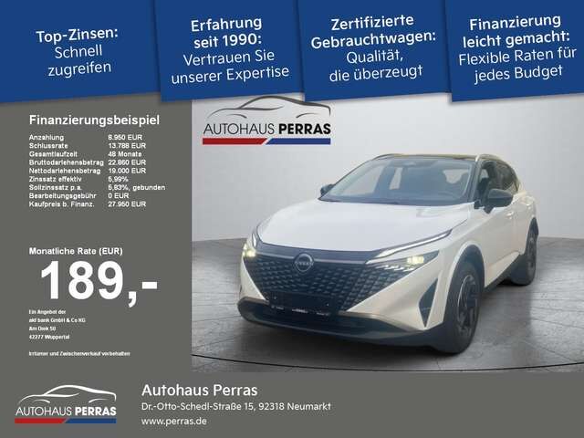 Nissan Qashqai 1.3 DIG-T MHEV 158 PS Xtronic N-Connecta Pano Wint