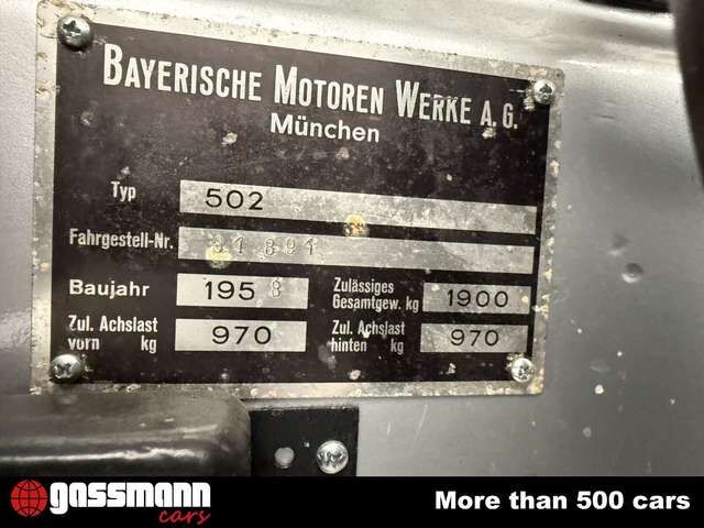 BMW Sonstige BMW 502 2.6 Limousine