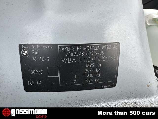 BMW 316 i Coupe, 1. Hand Neuwertig