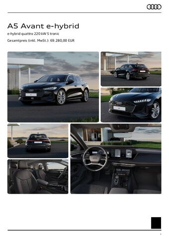 Audi A5 Avant e-hybrid quattro