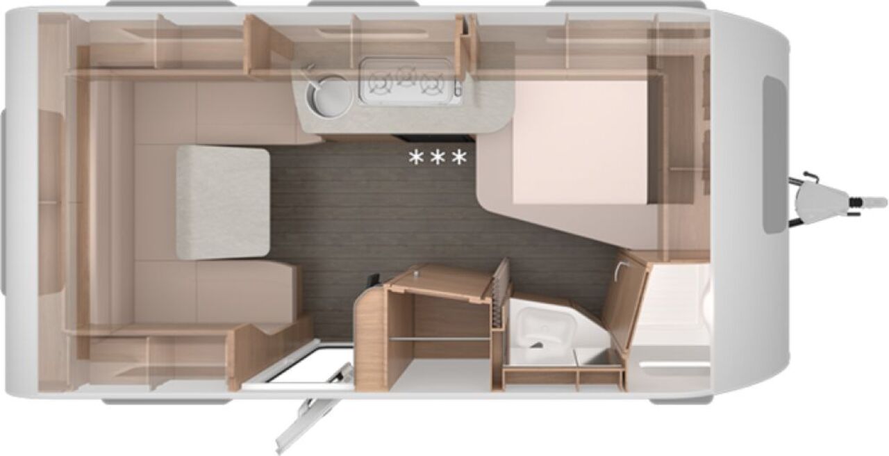 KNAUS 450 FU Black Selection Duschausbau Ansicht 2 für Fahrzeugdetailseite