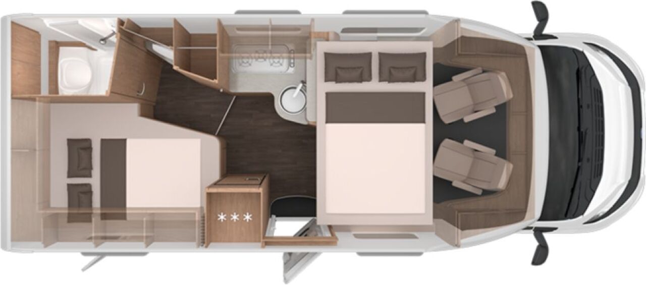 KNAUS 650 MF Platinum Selection Hubbett/Schalter -4013 Ansicht 3 für Fahrzeugdetailseite