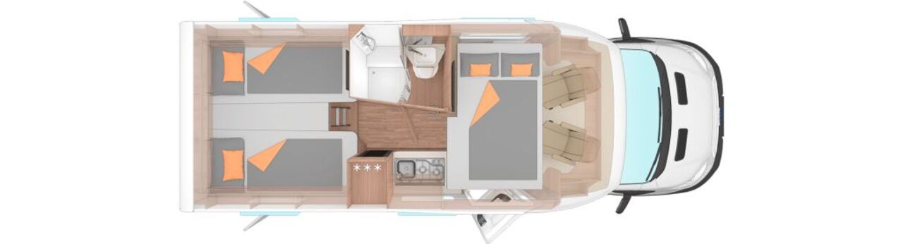 WEINSBERG 650 MEG 130 PS / Schalter Hubbett,1079 Ansicht 3 für Fahrzeugdetailseite
