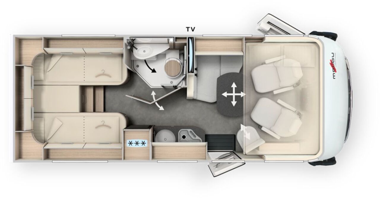 MALIBU 441 KB-LE lightweight 3.5t Ohne Hubbett  Automatik-2229 Ansicht 2 für Fahrzeugdetailseite