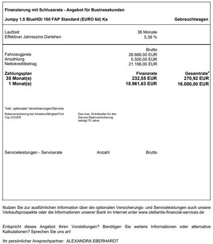 CITROEN Jumpy Blue HDi 100 Kawa Ansicht 21 für Fahrzeugdetailseite