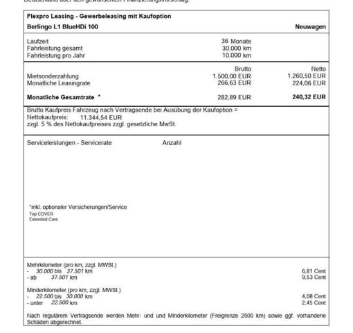 CITROEN Berlingo BlueHDi 100 M Ansicht 29 für Fahrzeugdetailseite