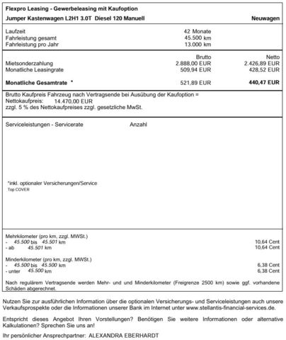 CITROEN Jumper 30 BlueHDi L2H1 120 Ansicht 2 für Fahrzeugdetailseite