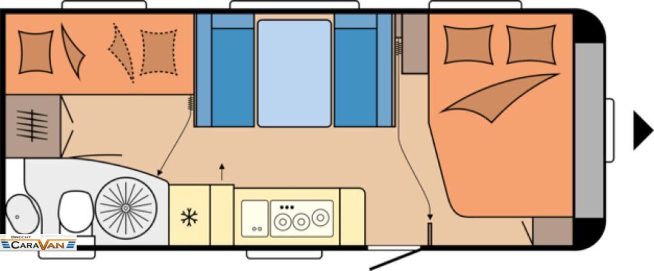 HOBBY 545 KMF Modell 2026,  2to. Ansicht 2 für Fahrzeugdetailseite