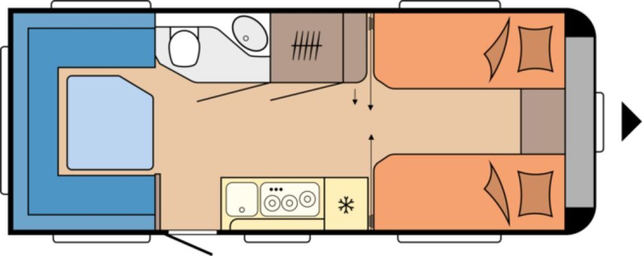 HOBBY 585 UL Barrierefrei Hublift Neuheit Ansicht 2 für Fahrzeugdetailseite