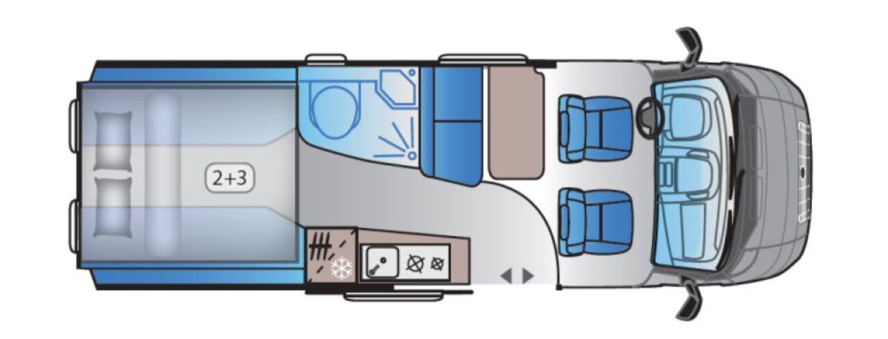 SUN LIVING 65 GX - mit Hubbett im Heck Ansicht 2 für Fahrzeugdetailseite