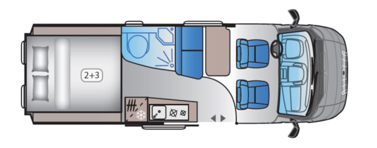 SUN LIVING 65 GX - mit Hubbett im Heck Ansicht 3 für Fahrzeugdetailseite