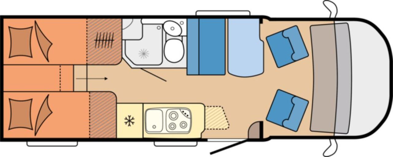 HOBBY V65 GE Ansicht 2 für Fahrzeugdetailseite