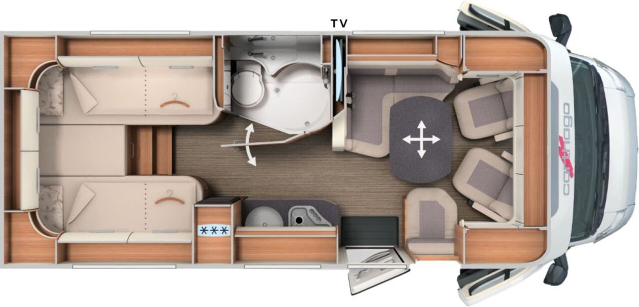 CARTHAGO T 143 KB-LE comfort 4.2t ohne Hubbett Ansicht 2 für Fahrzeugdetailseite