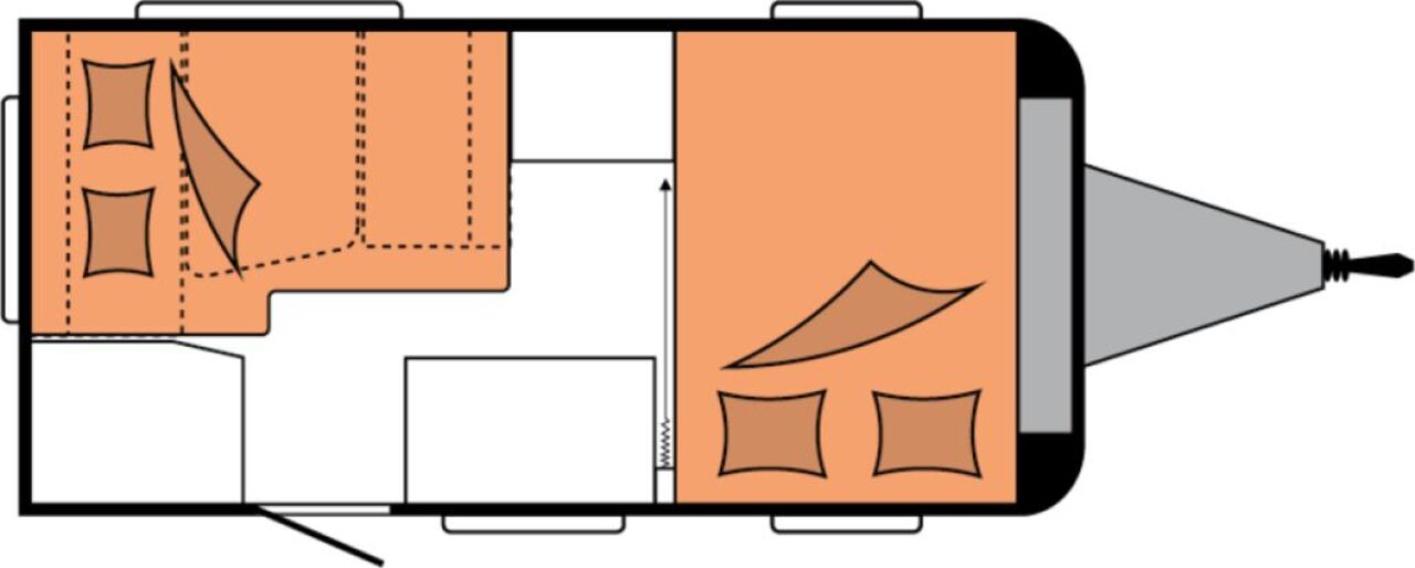 HOBBY 390 SF Auflastung + Bugfenster Ansicht 3 für Fahrzeugdetailseite