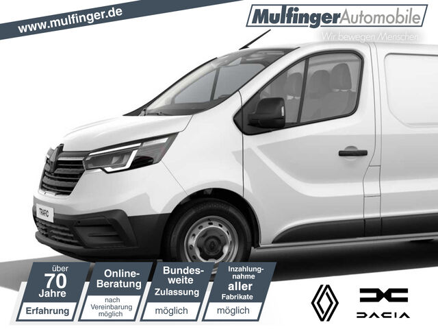 RENAULT Trafic E-TECH 100% elektrisch Kastenwagen L1H1 AHK Ansicht 1 für Fahrzeugdetailseite