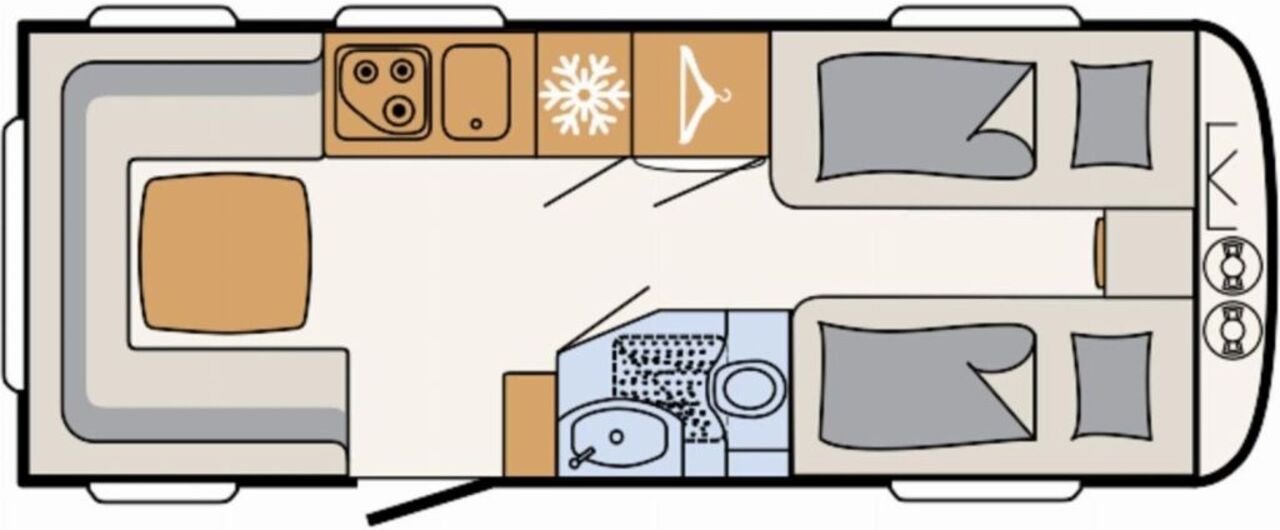 DETHLEFFS 510 ER Markise, Fahrradträger Ansicht 1 für Fahrzeugdetailseite
