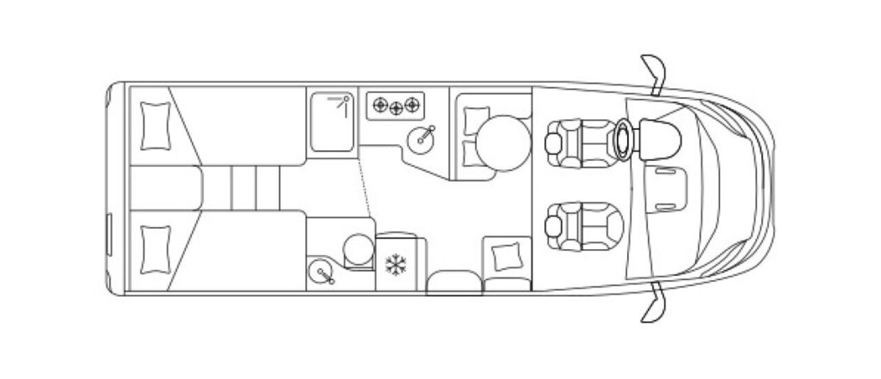 LAIKA L 409 "Abverkauf"- Einzelbetten Ansicht 2 für Fahrzeugdetailseite