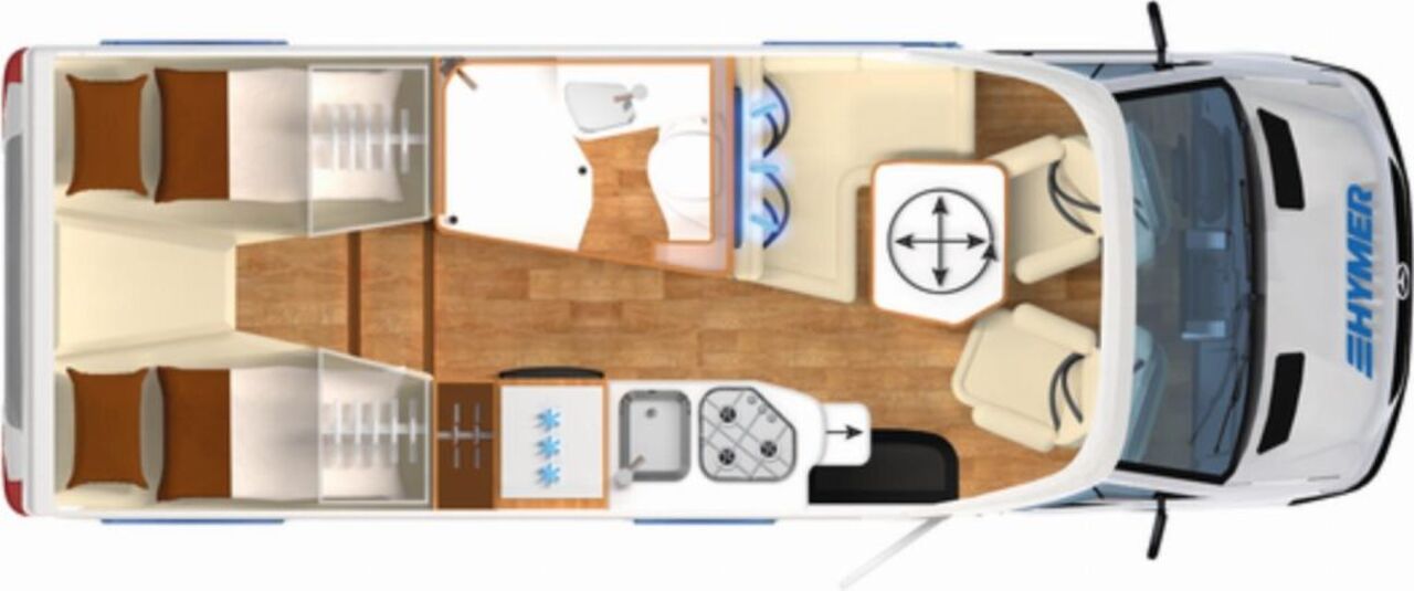 HYMER-ERIBA T 580 NW Anschlussgarantie bis 05/28 Ansicht 2 für Fahrzeugdetailseite