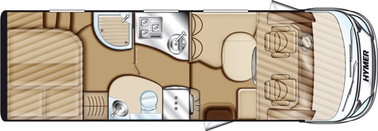 HYMER-ERIBA 624 Leder,ALDE,Automatik,3.0L Maxi Ansicht 2 für Fahrzeugdetailseite