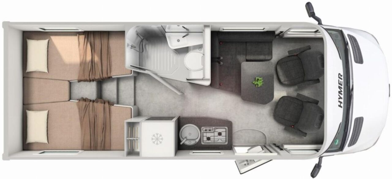 HYMER-ERIBA T 580 Modelljahr 2027 Tarmac Grey Ansicht 2 für Fahrzeugdetailseite