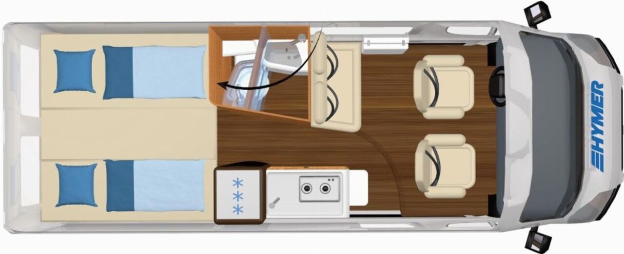HYMER-ERIBA Yellowstone 180PS + Aufstelldach Ansicht 2 für Fahrzeugdetailseite