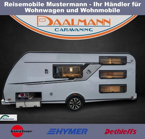 KNAUS 500 QDK Black Selection 3er Etagenbett mit 3 Fenster Vorschau für Listenansicht